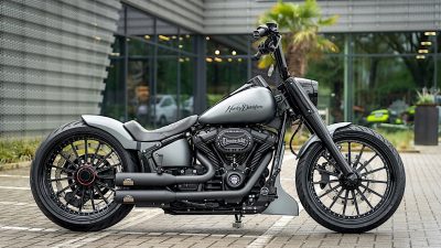 Harley-Davidson Fat Boy Meledak Menjadi Custom Silver Blast dengan Sentuhan Rahasia Audi dan AMG