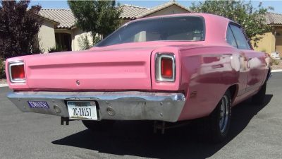 one of none 1969 plymouth road runner flexes pink paint unexpected v8 under the hood 236035 1.jpg