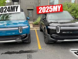 Tampaknya Rivian R1 Facelift 2025 Bersanding dengan Model Saat Ini, Apa yang Berbeda?