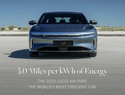 Ini Rahasia Lucid Air Pure: Mobil Listrik Pertama yang Bisa Menempuh Jarak 5 Mil per kWh Kapasitas Baterai!