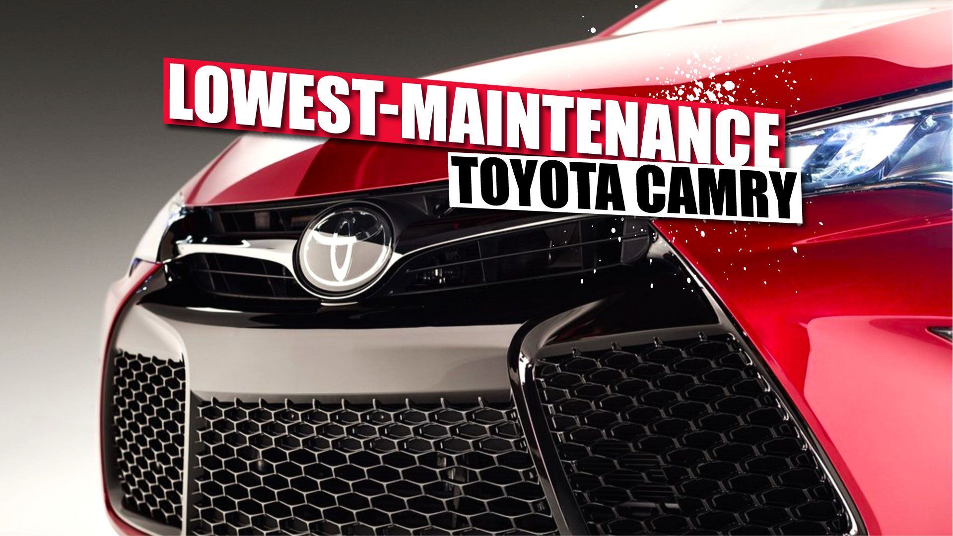 The Toyota Camry Model Year With The Lowest Maintenance Costs