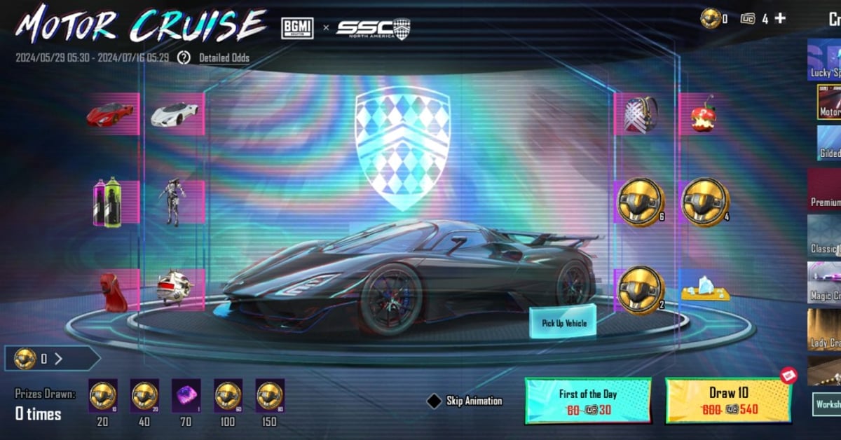 Supercar Skin, Mythic Outfit and More