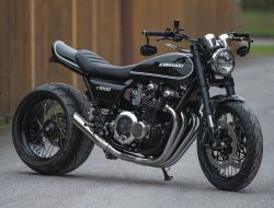 Kawasaki Z1000 Custom Dengan Ban Belakang Besar, Namun Ada Rahasia Lain di Baliknya