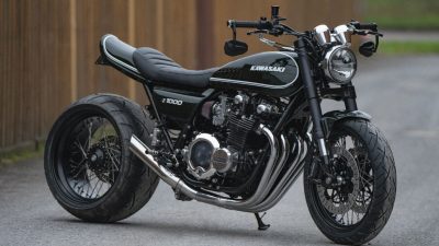 Kawasaki Z1000 Custom Dengan Ban Belakang Besar, Namun Ada Rahasia Lain di Baliknya