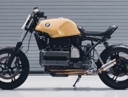 Menakjubkan! BMW K100 street tracker brutalist dari California