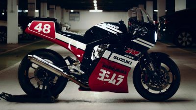 Retro Radikal: Keindahan Suzuki GSXR-R1100 slabside yang Menakjubkan oleh HAXCH