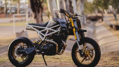 yamaha xt600 malambo boasts handmade trellis frame and supermoto anatomy 237328 1.jpg